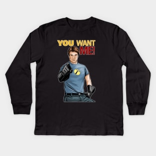 Captain Hammer Kids Long Sleeve T-Shirt